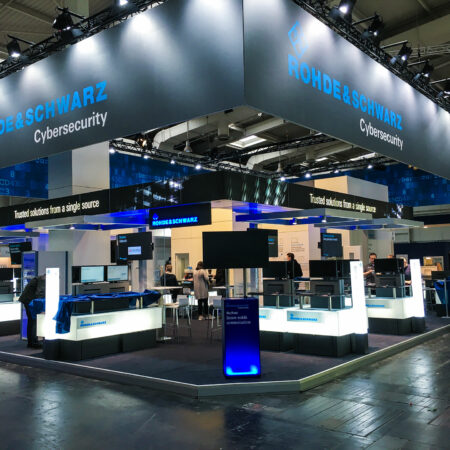 Messestand Beleuchtung Pradler Veranstaltungstechnik