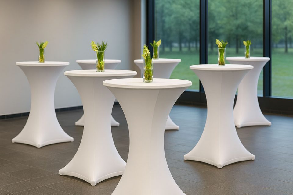 Stehtische mit Hussen